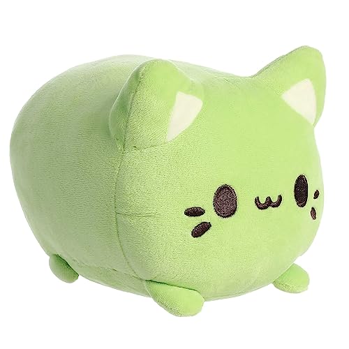 Aurora Green Tea Meowchi Plush - 7 Inch Soft Stuffed Animal with Bean Pellets