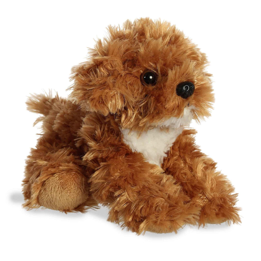 Aurora Mini Flopsie Chai Cockapoo Stuffed Animal - 8-Inch Cloud-Soft Plush Puppy with Bean Pellets