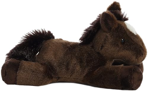Aurora Mini Flopsie Chestnut Horse Stuffed Animal - 8 Inch Soft Plush Toy for All Ages