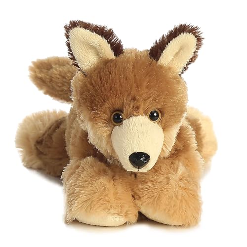 Aurora Mini Flopsie Clever Coyote Stuffed Animal - 8-Inch Soft Plush Toy for All Ages