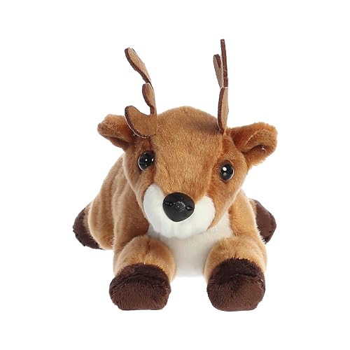 Aurora Mini Flopsie Deer Stuffed Animal – 8-Inch Soft Plush with Bean Pellets