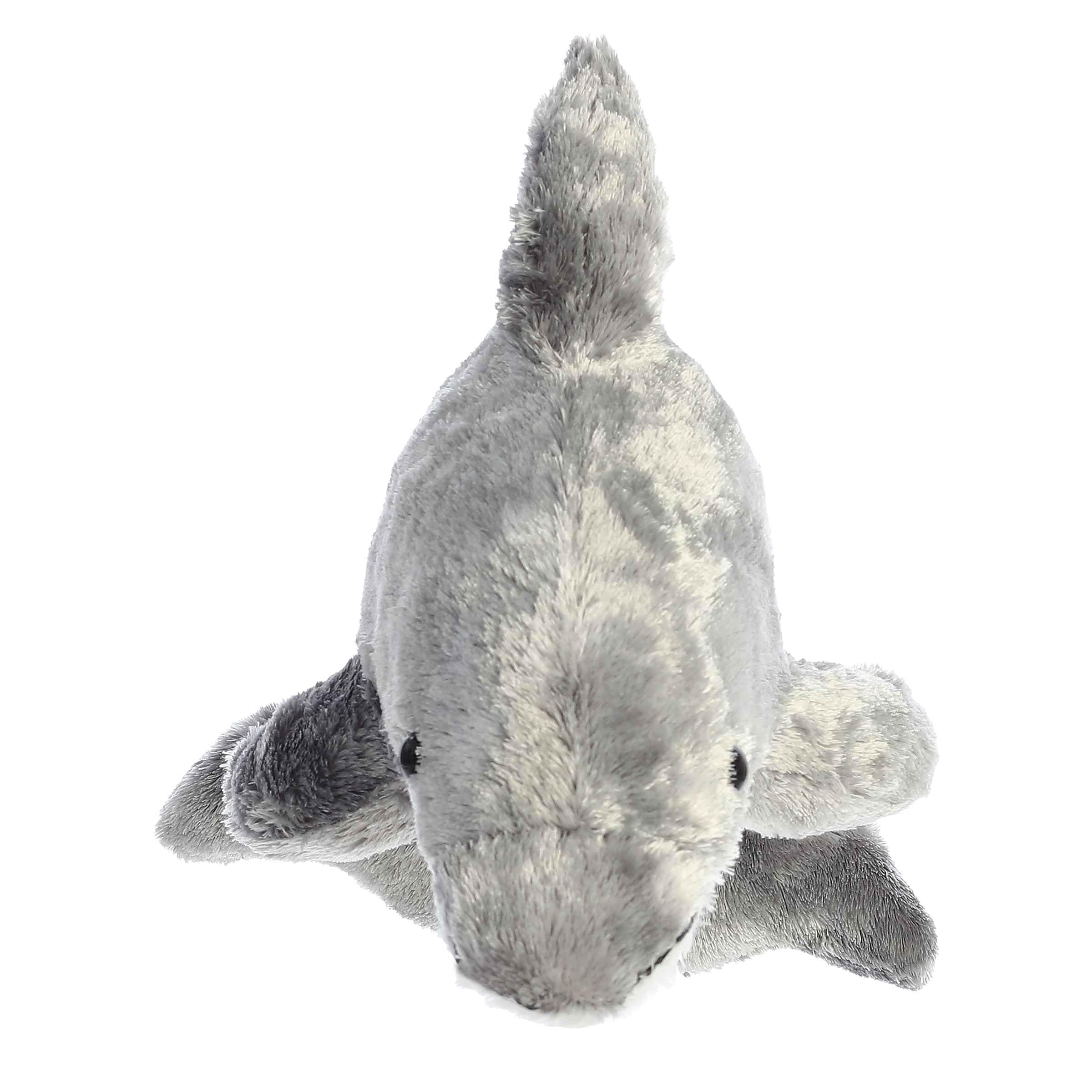 Aurora Mini Flopsie Dorsey Dolphin Plush - Gray 9 Inch Cuddly Toy for All Ages