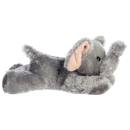 Aurora Mini Flopsie Ellie Plush Elephant – 8-Inch Soft Stuffed Animal for Play and Cuddling