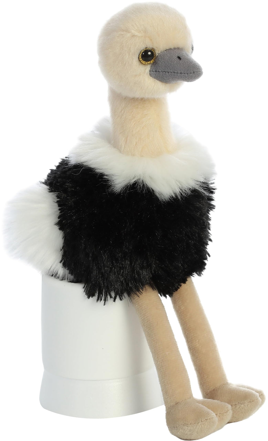 Aurora Mini Flopsie Ozzi the Ostrich Plush - 8 Inch Soft Cuddly Toy for Kids and Adults