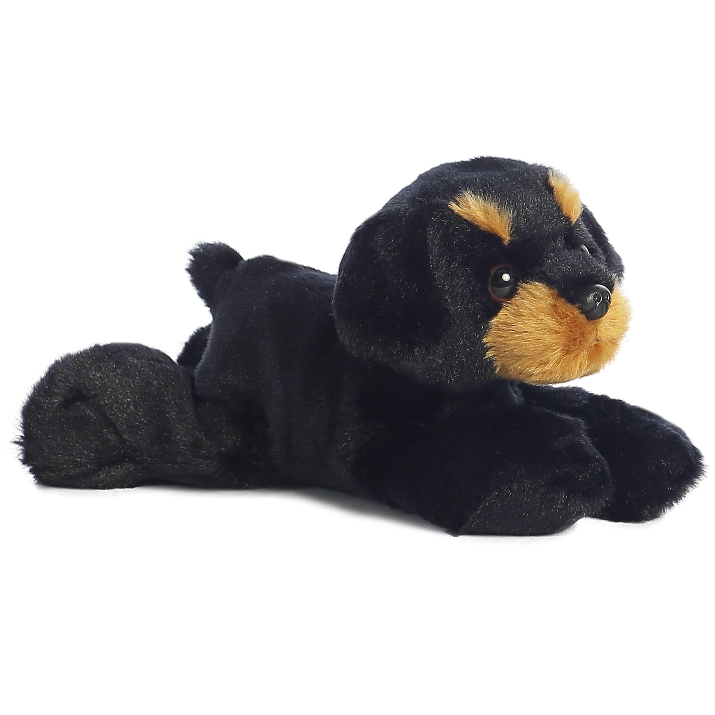 Aurora Mini Flopsie Raina Rottweiler Plush – 8.5 Inch Soft Stuffed Animal