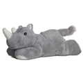 Aurora Mini Flopsie Rhino Stuffed Animal - Soft Gray Plush for Playful Adventures