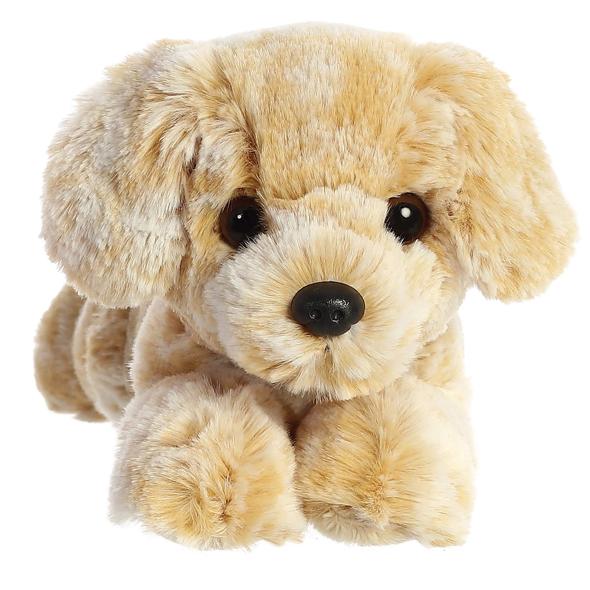 Aurora Mini Flopsie Rusty Retriever Stuffed Animal - 8 Inch Soft Plush Puppy, Belly-Lying Design for Cuddles and Play