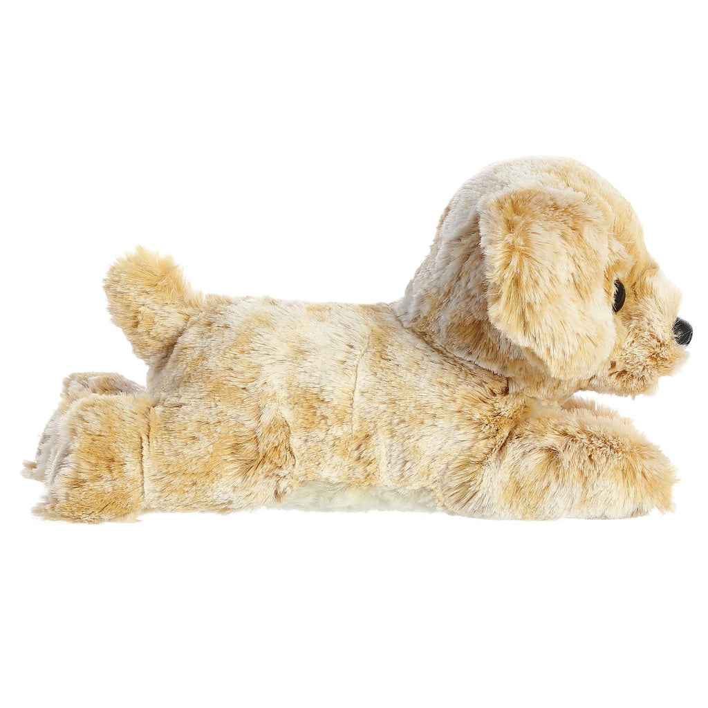 Aurora Mini Flopsie Rusty Retriever Stuffed Animal - 8 Inch Soft Plush Puppy, Belly-Lying Design for Cuddles and Play
