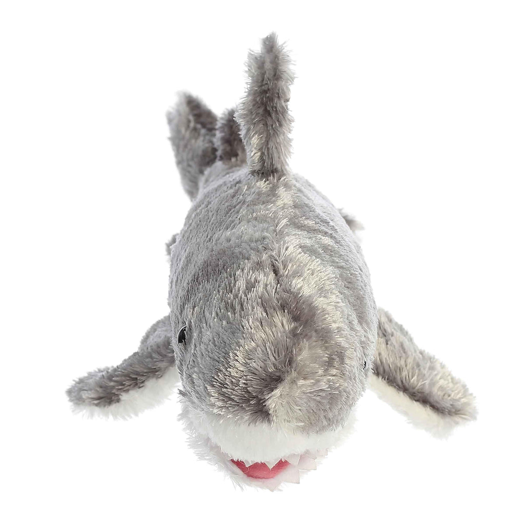 Aurora Mini Flopsie Samuel Shark Plush – 11" Gray Stuffed Animal with Bean Pellets