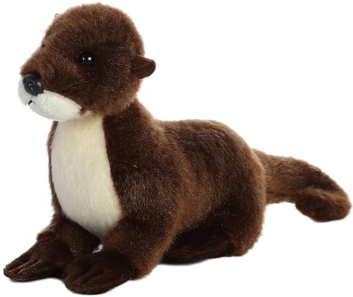 Aurora Mini Flopsie Sliddy Stuffed Animal - 10 Inch Soft Otter Plush with Bean Pellets for All Ages