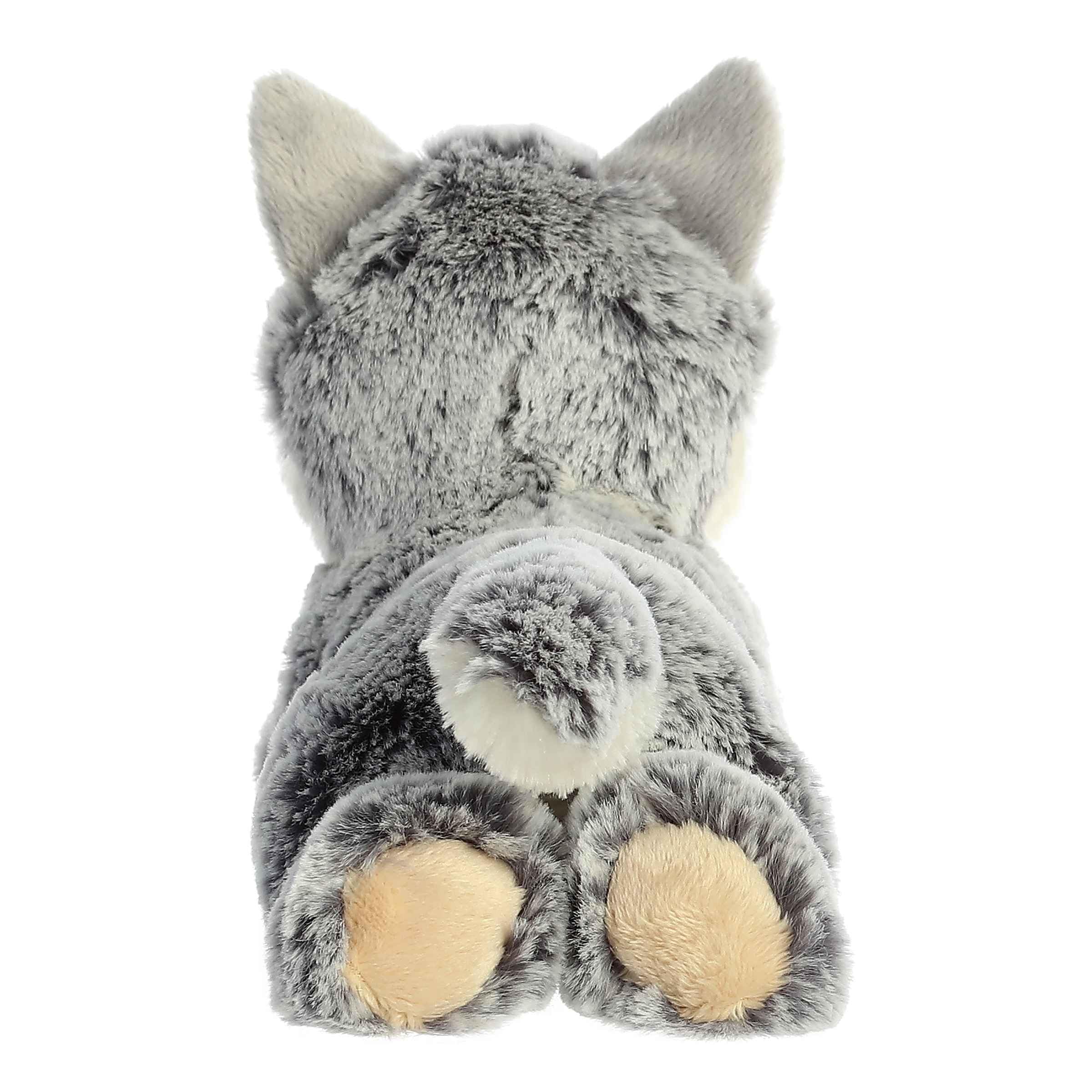 Aurora Mini Flopsie Winter Wolf Stuffed Animal, Gray, 8 Inches - Soft Plush Toy for Kids and Adults