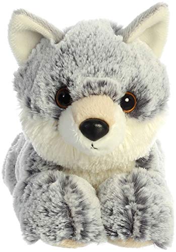 Aurora Mini Flopsie Winter Wolf Stuffed Animal, Gray, 8 Inches - Soft Plush Toy for Kids and Adults