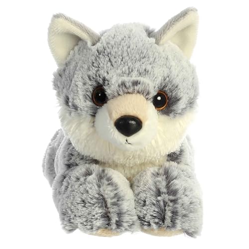 Aurora Mini Flopsie Winter Wolf Stuffed Animal, Gray, 8 Inches - Soft Plush Toy for Kids and Adults
