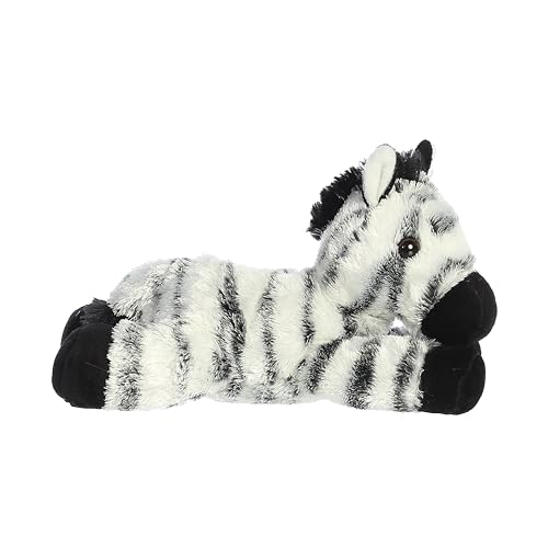 Aurora Mini Flopsie Zany Zebra Plush - 8-Inch Soft Stuffed Animal for Kids and Adults