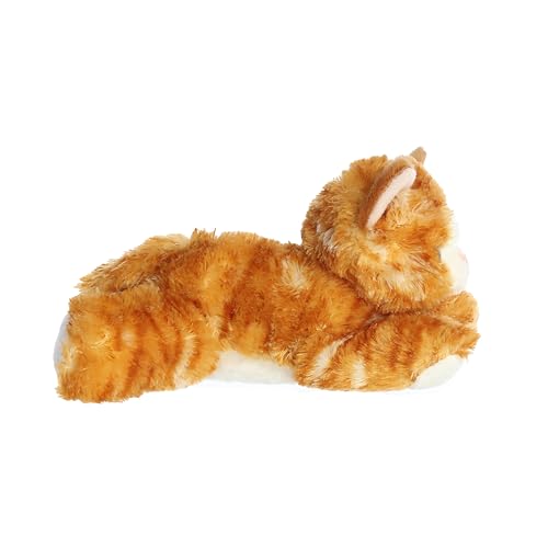 Aurora® Mini Flopsie™ Molly Stuffed Animal – 8 Inch Brown Tabby Cat Plush, Soft & Cuddly
