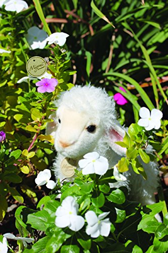 Aurora Miyoni Tots Baby Lamb Stuffed Animal – 7-Inch Hand-Stitched White Plush with Realistic Details