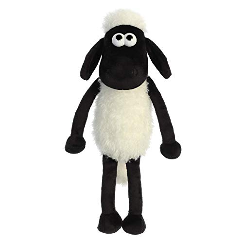 Aurora Playful Shaun the Sheep Stuffed Animal – 11 Inch Officially Licensed Plush – Soft White Farm Toy