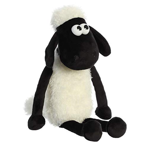 Aurora Playful Shaun the Sheep Stuffed Animal – 11 Inch Officially Licensed Plush – Soft White Farm Toy