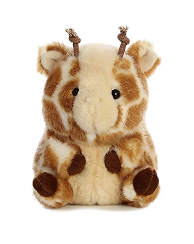 Aurora Rolly Pet Giminy Giraffe Stuffed Animal – 5-Inch Plush That Balances and Rolls