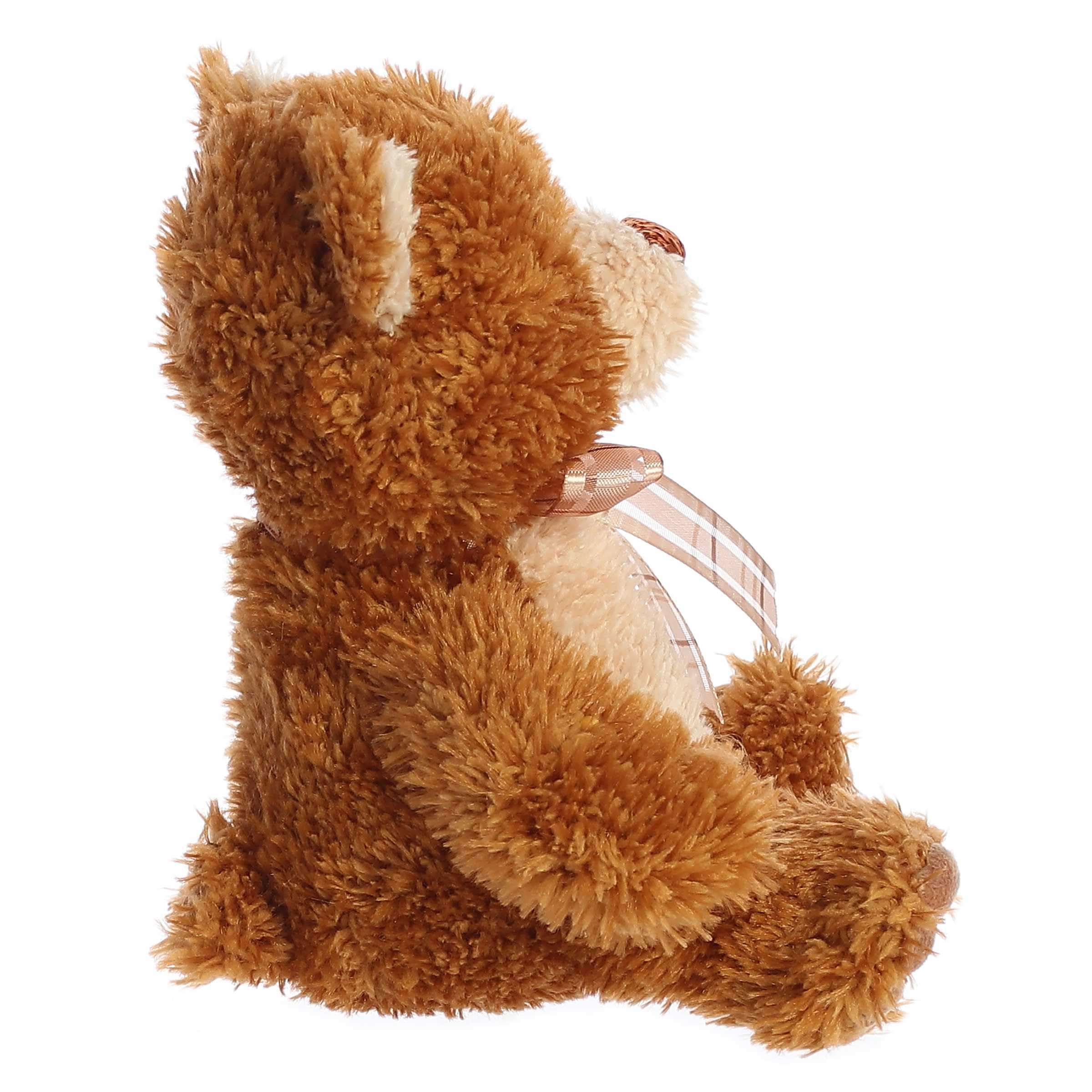 Aurora Snuggly Bear Brown Sugar Stuffed Animal - 6 Inch Soft Plush Toy for Kids and Adults