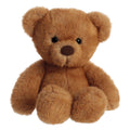Aurora Snuggly Softie Bear Plush - 9-Inch Brown Stuffed Animal with Lock-Washer Eyes and Bean Pellets