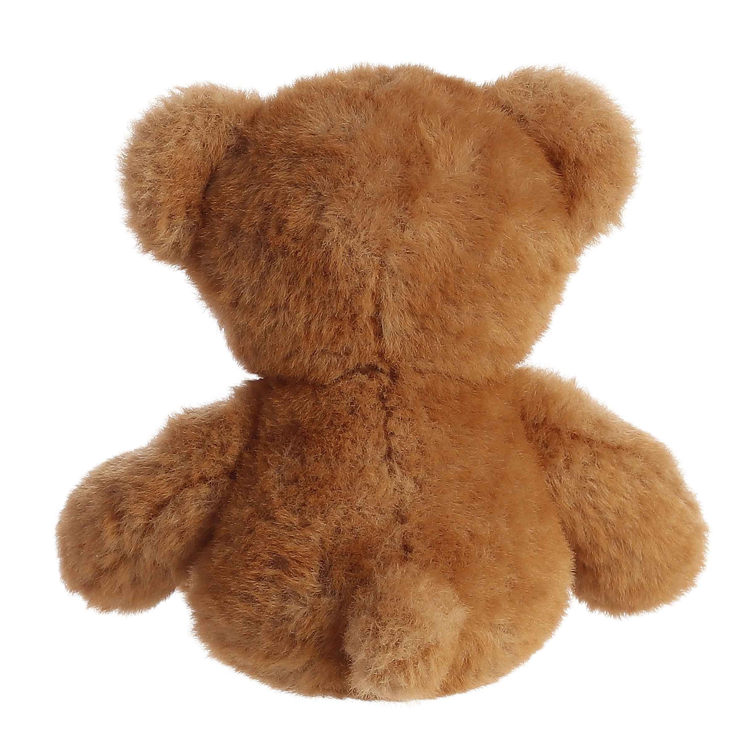 Aurora Snuggly Softie Bear Plush - 9-Inch Brown Stuffed Animal with Lock-Washer Eyes and Bean Pellets