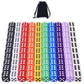 AUSTOR 100-Piece 16mm Acrylic Dice Set – 10 Solid Colors with Velvet Pouch for Game Night, Math, and More