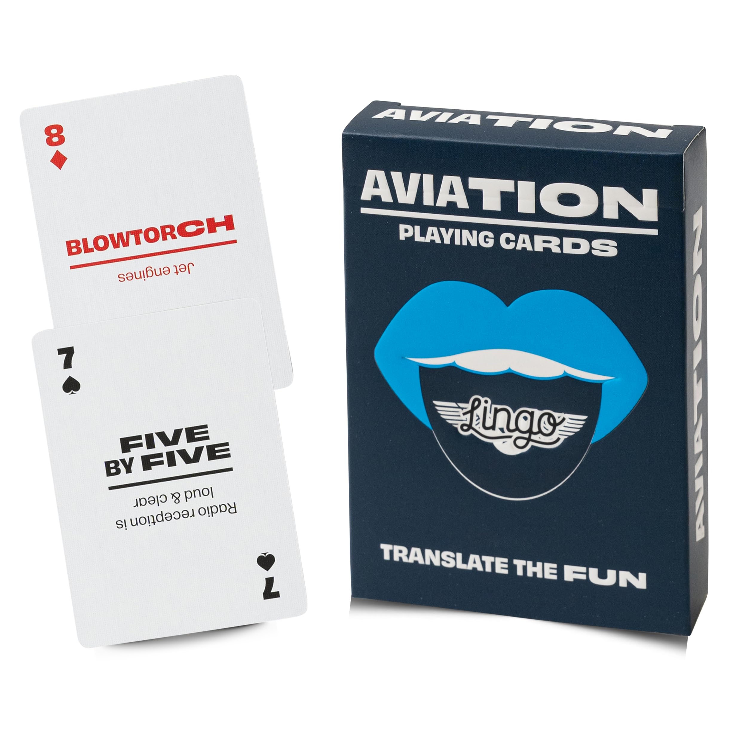 Aviation Lingo Playing Cards – Learn Slang with 54 Flashcards & Standard Deck