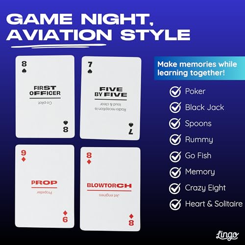 Aviation Lingo Playing Cards – Learn Slang with 54 Flashcards & Standard Deck