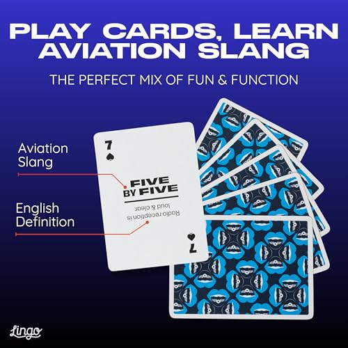 Aviation Lingo Playing Cards – Learn Slang with 54 Flashcards & Standard Deck