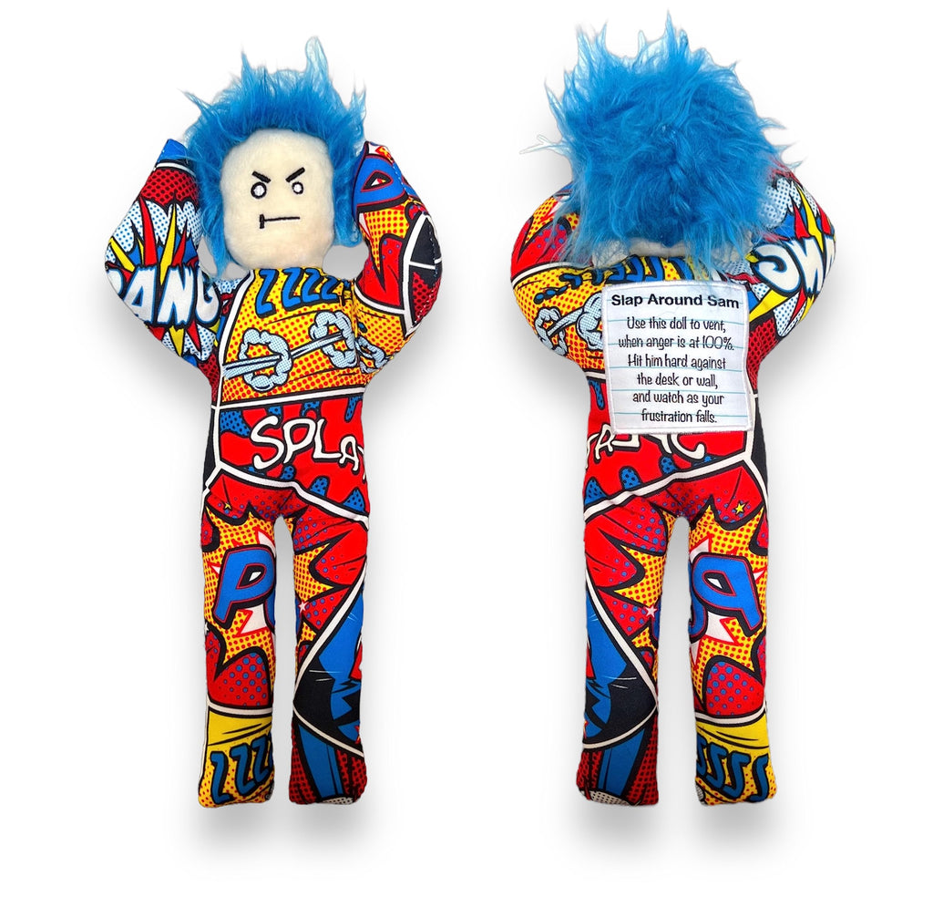 AVINITI Slap Around Sam Doll – Funny Gag Gift for Stress Relief, Boombastic Pop