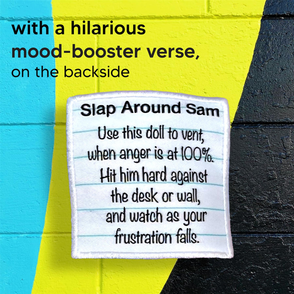 AVINITI Slap Around Sam Doll – Funny Gag Gift for Stress Relief, Boombastic Pop