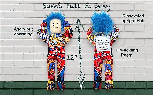 AVINITI Slap Around Sam Doll – Funny Gag Gift for Stress Relief, Boombastic Pop