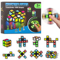 Axirata 4-in-1 Magnetic Fidget Spinner Cube Set – Glow-in-the-Dark Transformable Blocks for Stress Relief & Sensory Play