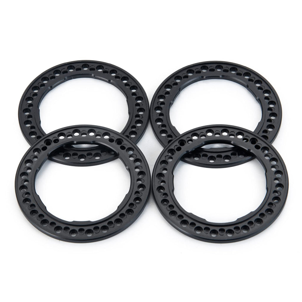 AXSPEED Que-T 1.9 Inch Beadlock Wheel Rings (Black) for 1/10 RC Crawlers SCX10 TRX4