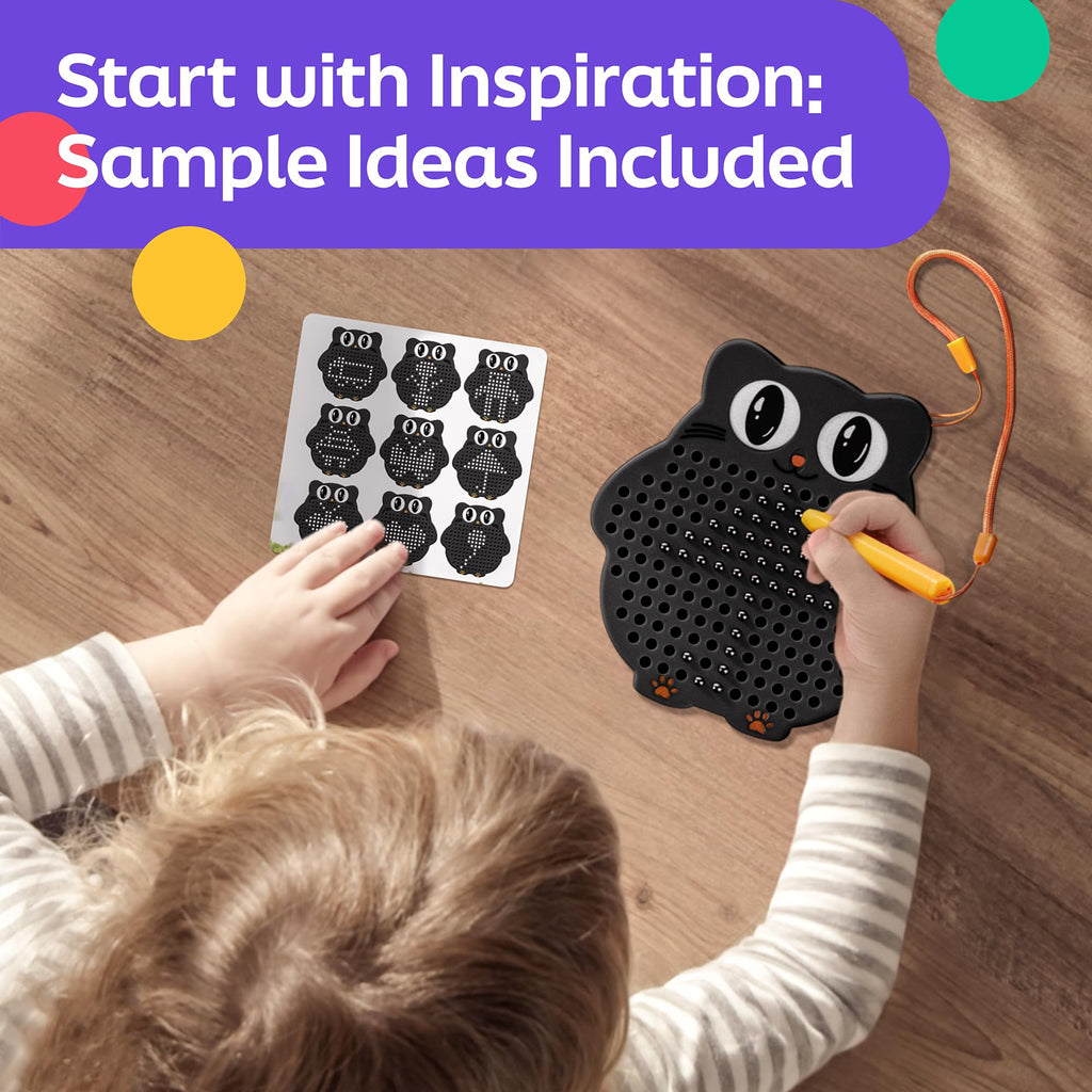 AYNAT FUN Magnetic Drawing Board for Kids – No-Mess Travel Toy with Beads & Stylus