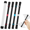 AYXXZJD Pen Spinning Set - 4 Modular Spinner Pens with Weighted Balance, ABS Barrel, and Tutorial (Silver, Black, Red, Blue)