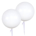 AZOWA 24-Inch White Party Balloons – 10 Large Latex Balloons for Weddings, Birthdays & Baby Showers