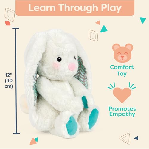 B. toys 12-Inch Peppy-Mint Bunny – Soft Plush Rabbit, Machine-Washable, BPA-Free, Ages 0+