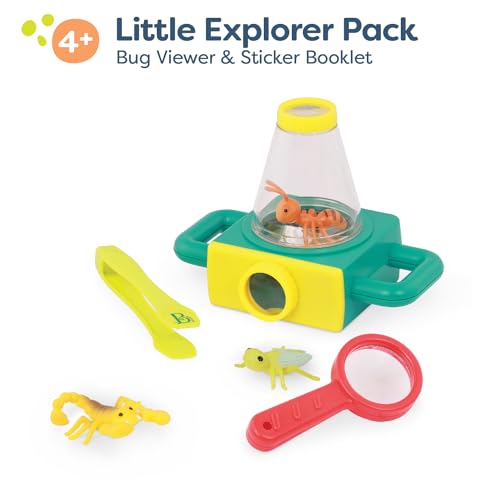 B. toys 9-Piece Microscope Set for Kids 4+ – 2-Way Viewing, LED Light, 100x Magnification