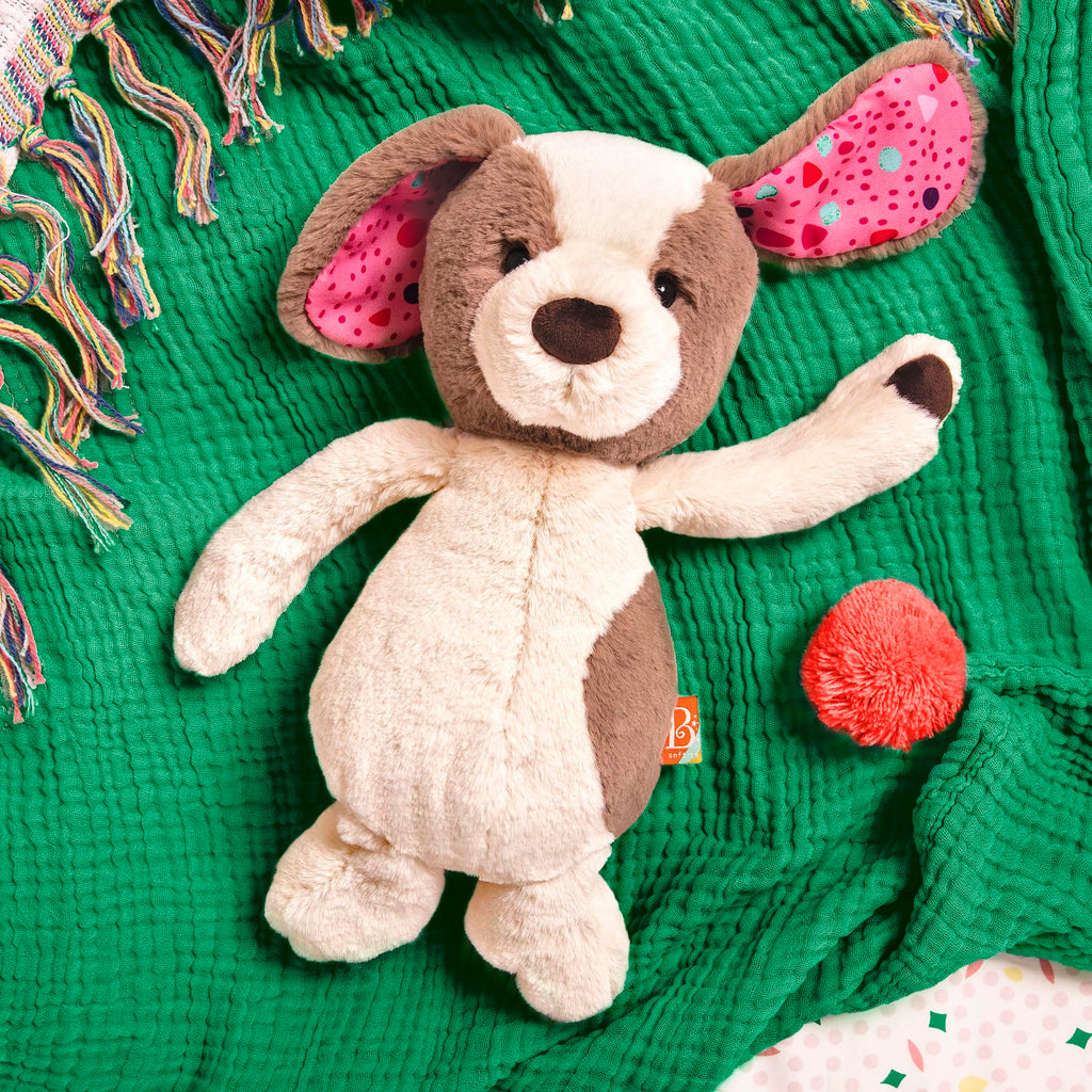 B. toys Cupcake Pup: 12-Inch Soft & Cuddly Plush Dog Stuffed Animal, Machine Washable