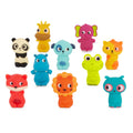 B. toys Pinky Pals Crew – 10 Waterproof Animal Finger Puppets for Kids 10+ Months