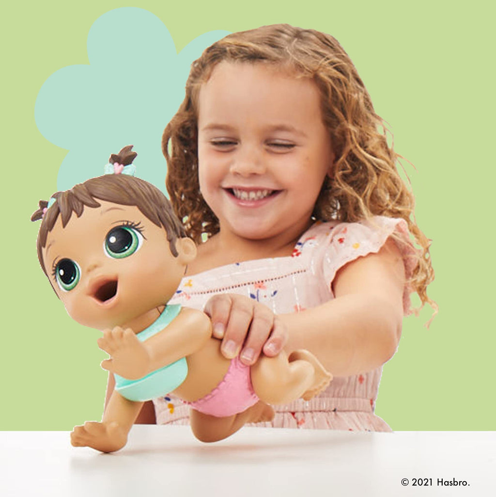 Baby Alive Lil Snacks Doll – 8-Inch Interactive Doll with Snack Mold and Diaper Flap, Ages 3+