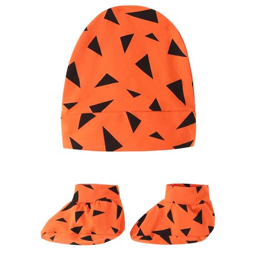 Baby Boy Caveman Halloween Costume Set - Includes Pants, Hat, Cave Bat & Socks for Toddlers