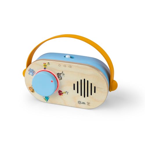 Baby Einstein + Hape Discovery Radio Toy: Musical Wooden Toy with Lights & Sounds for Ages 6 Months+