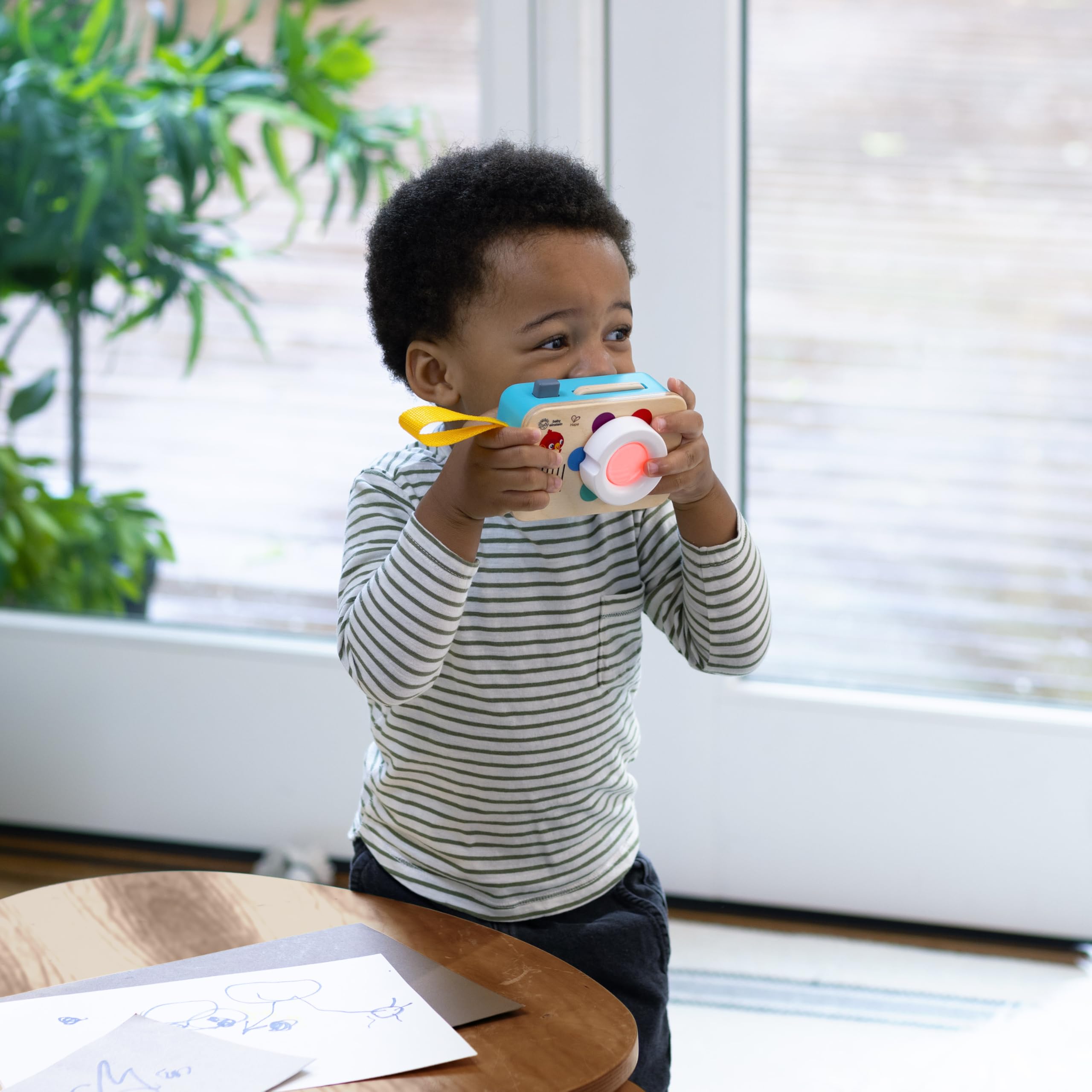 Baby Einstein + Hape Learning Lens Toy Camera – Color Learning and Pretend Play with 4 Languages