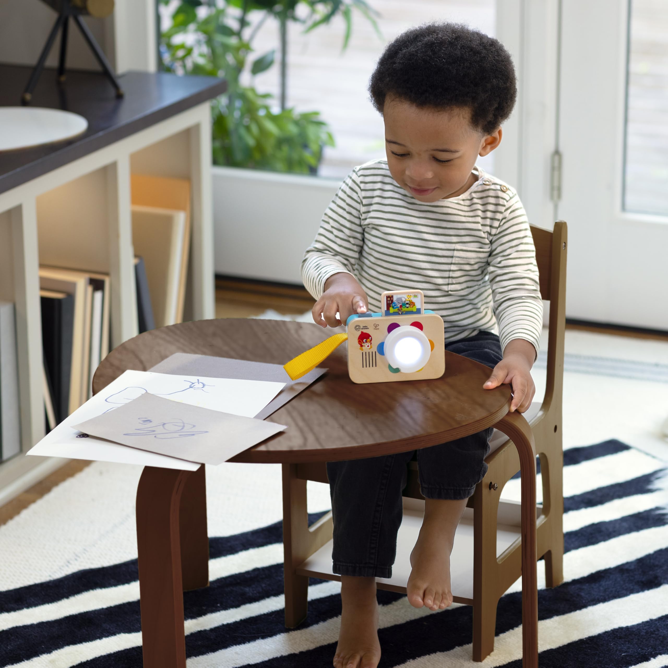 Baby Einstein + Hape Learning Lens Toy Camera – Color Learning and Pretend Play with 4 Languages
