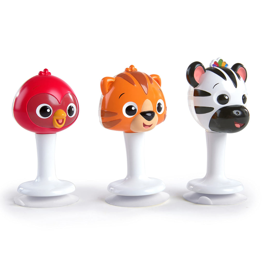 Baby Einstein Rattle & Jingle Trio with Suction Cups - Musical Take-Along Set for 6+ Months