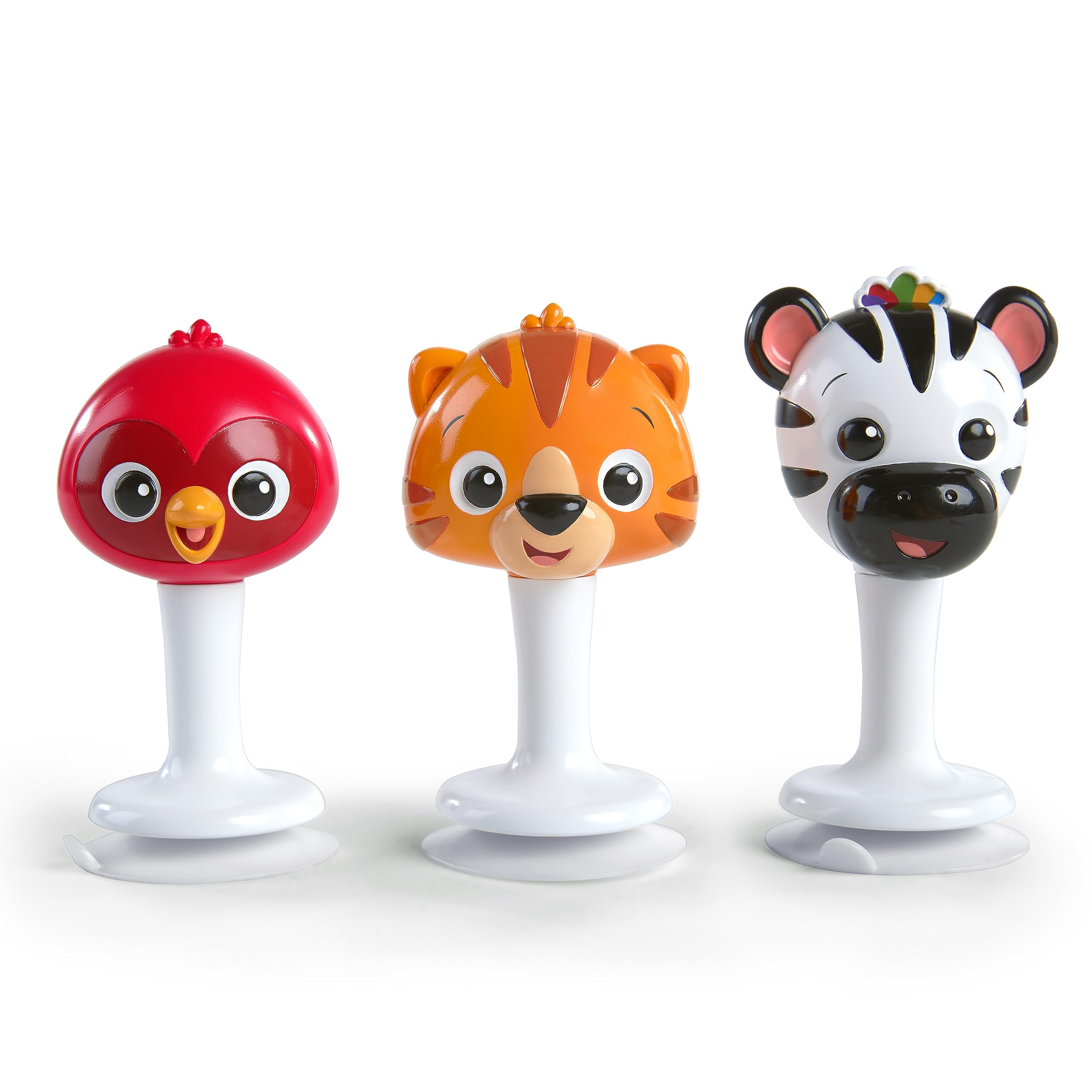 Baby Einstein Rattle & Jingle Trio with Suction Cups - Musical Take-Along Set for 6+ Months
