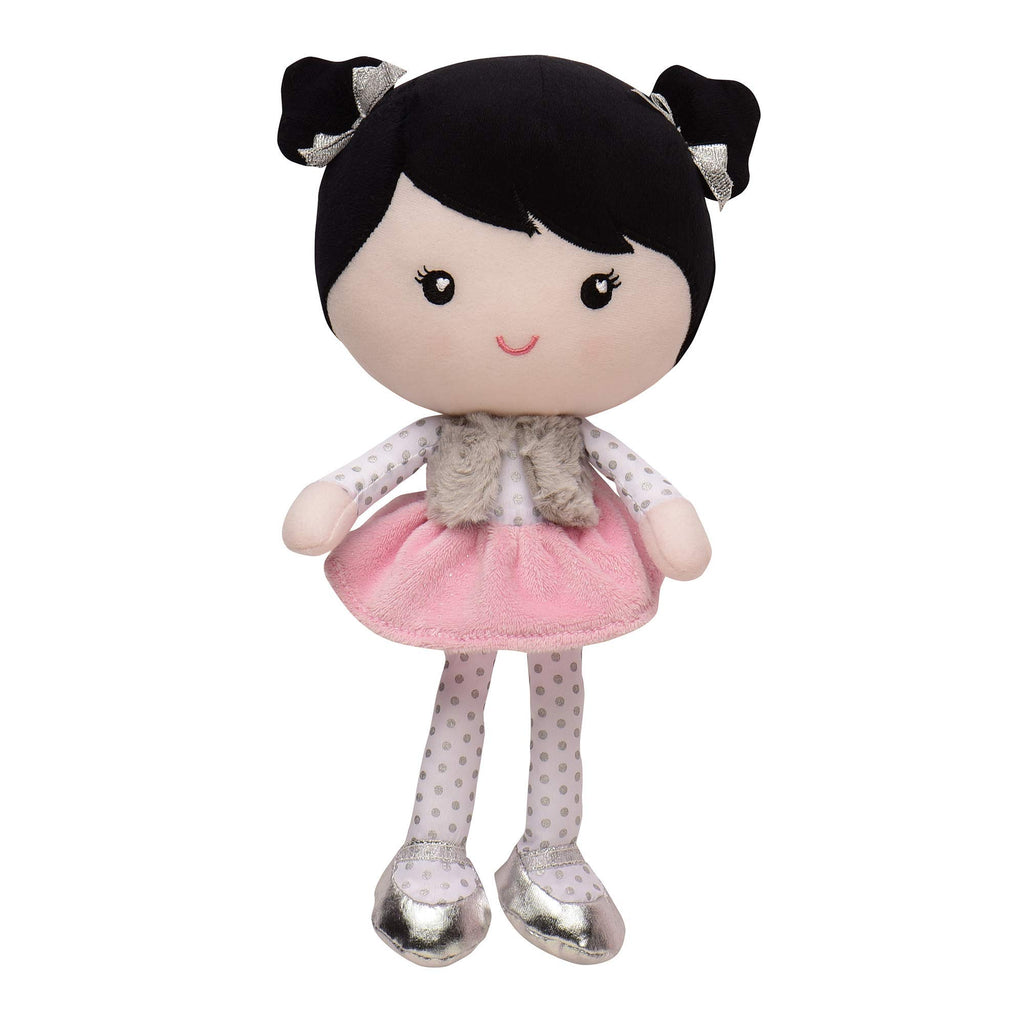 Baby Starters Plush Snuggle Buddy Baby Doll Cindy – Soft Rattle Toy for Newborns